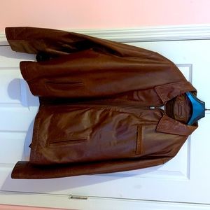 Vintage Wilson’s brown leather jacket,